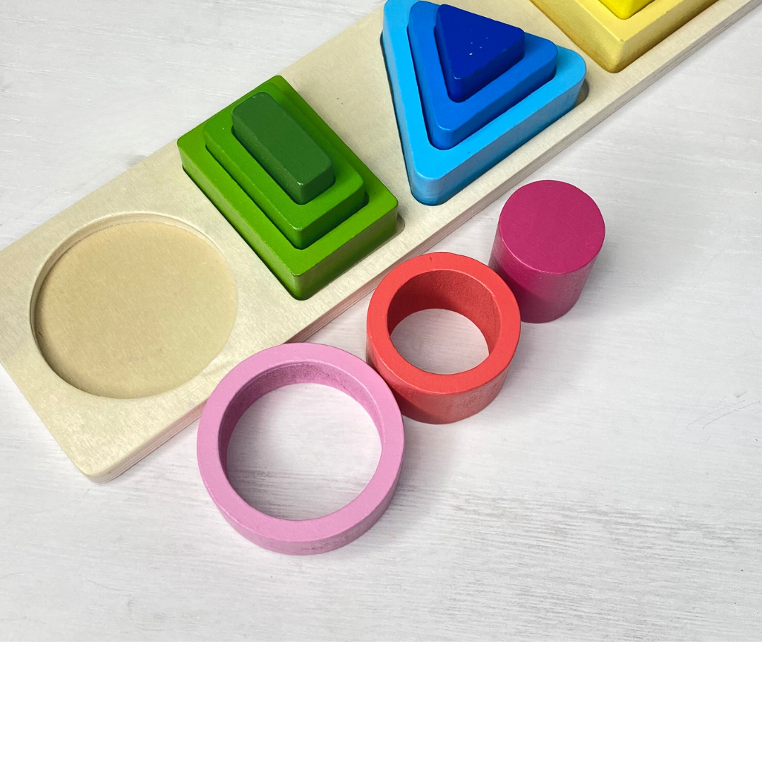 Perfect shapes puzzle for toddlers! Learn colors and shapes and exercise fine motor skills and coordination!