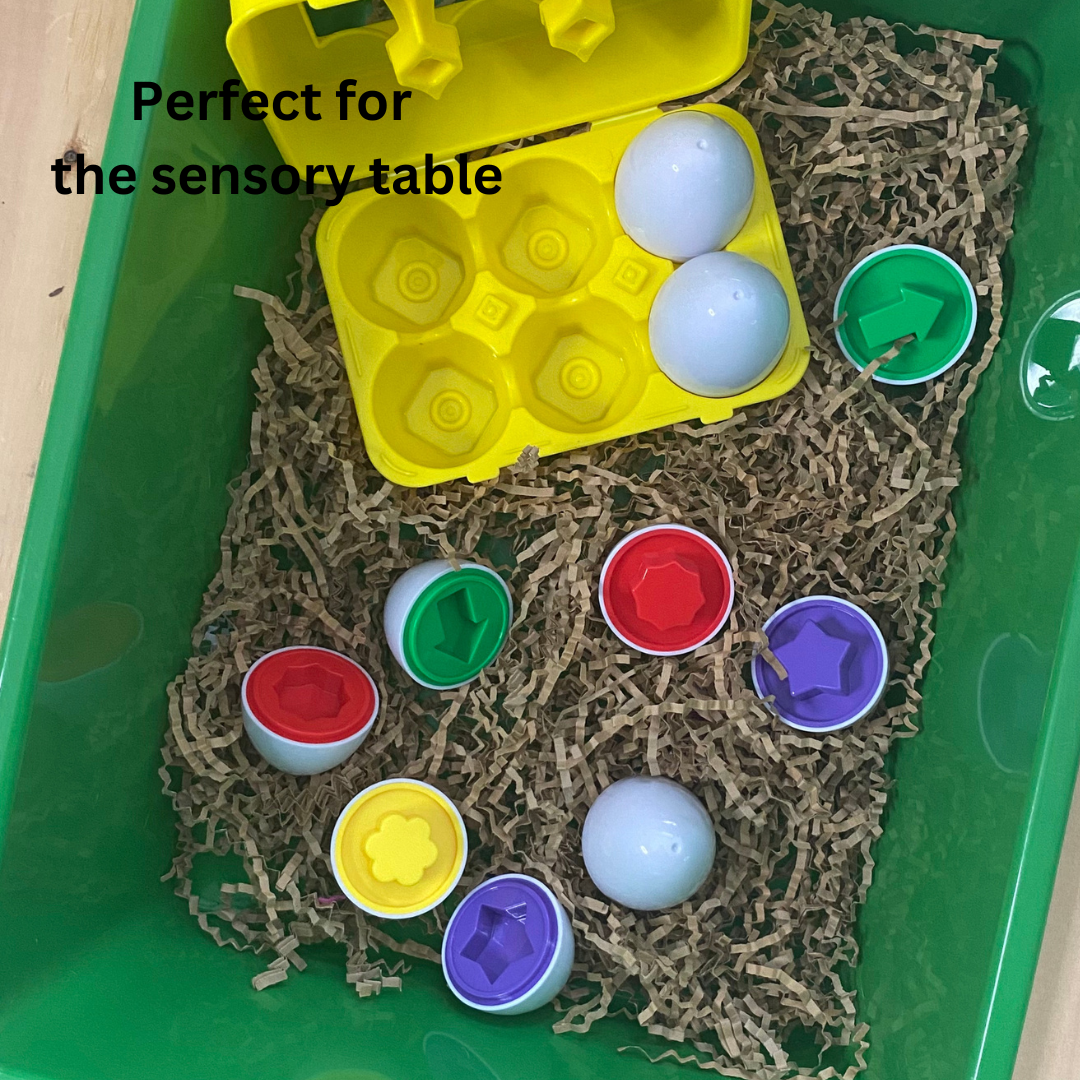Sensory table activity for 2-3 year olds. Durable, washable, and easy cleanup  for  a sensory table activity.