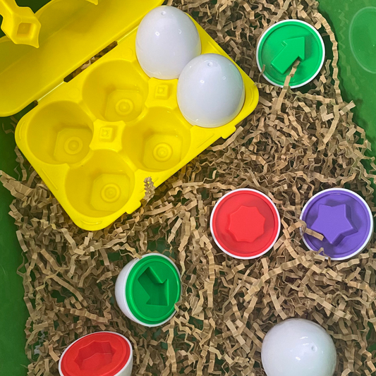 perfect color sorter for toddlers with 6 different shapes and 6 different colors