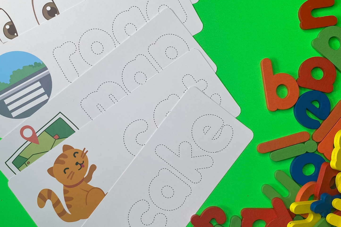hands-on learning spelling game for preschoolers