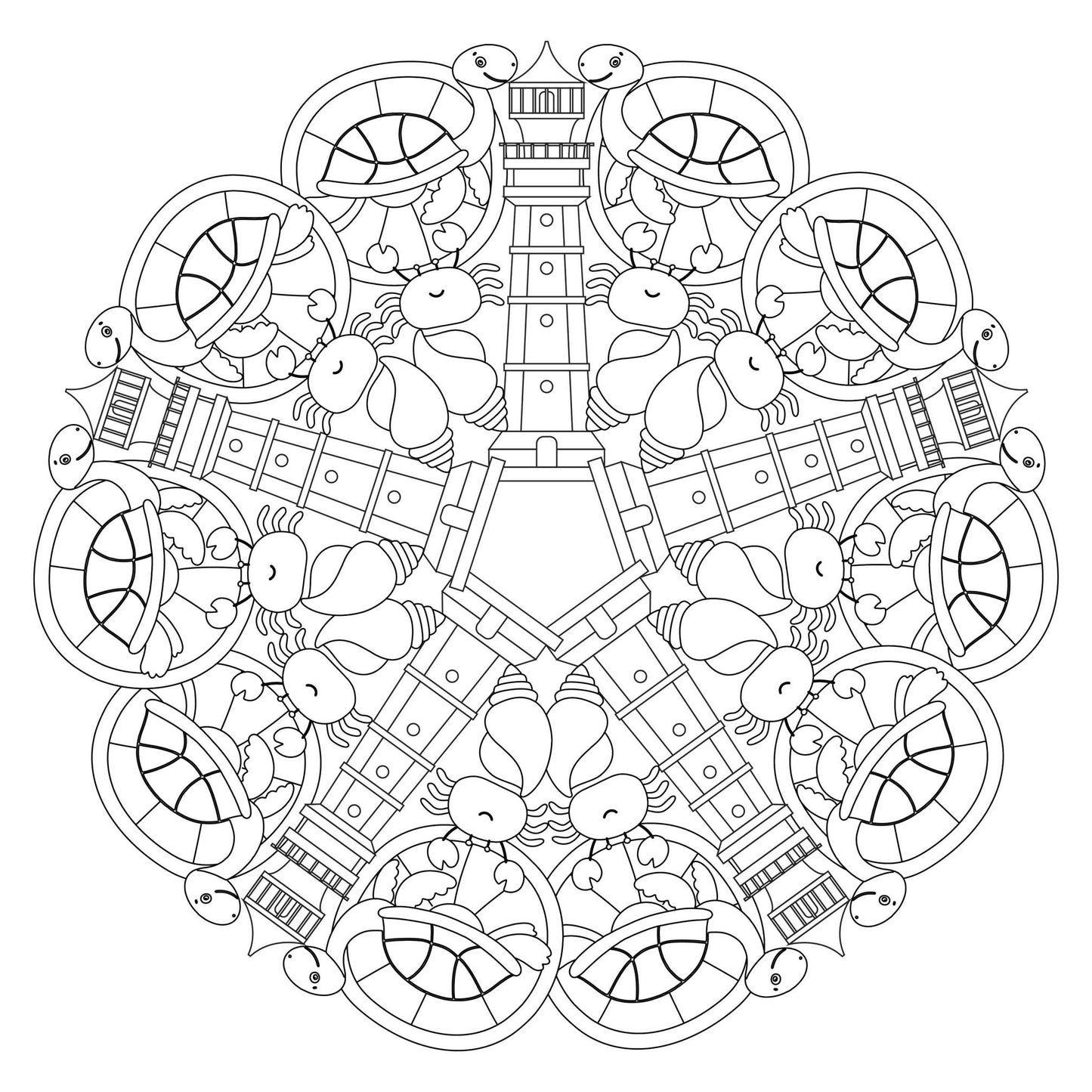 Mandala Printable Coloring Page