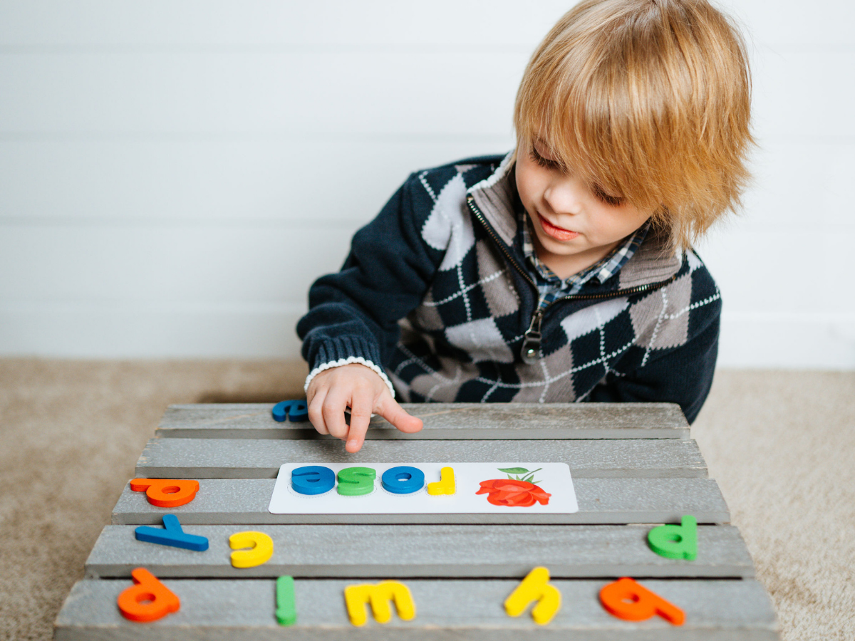 Wooden Alphabet Spelling Game